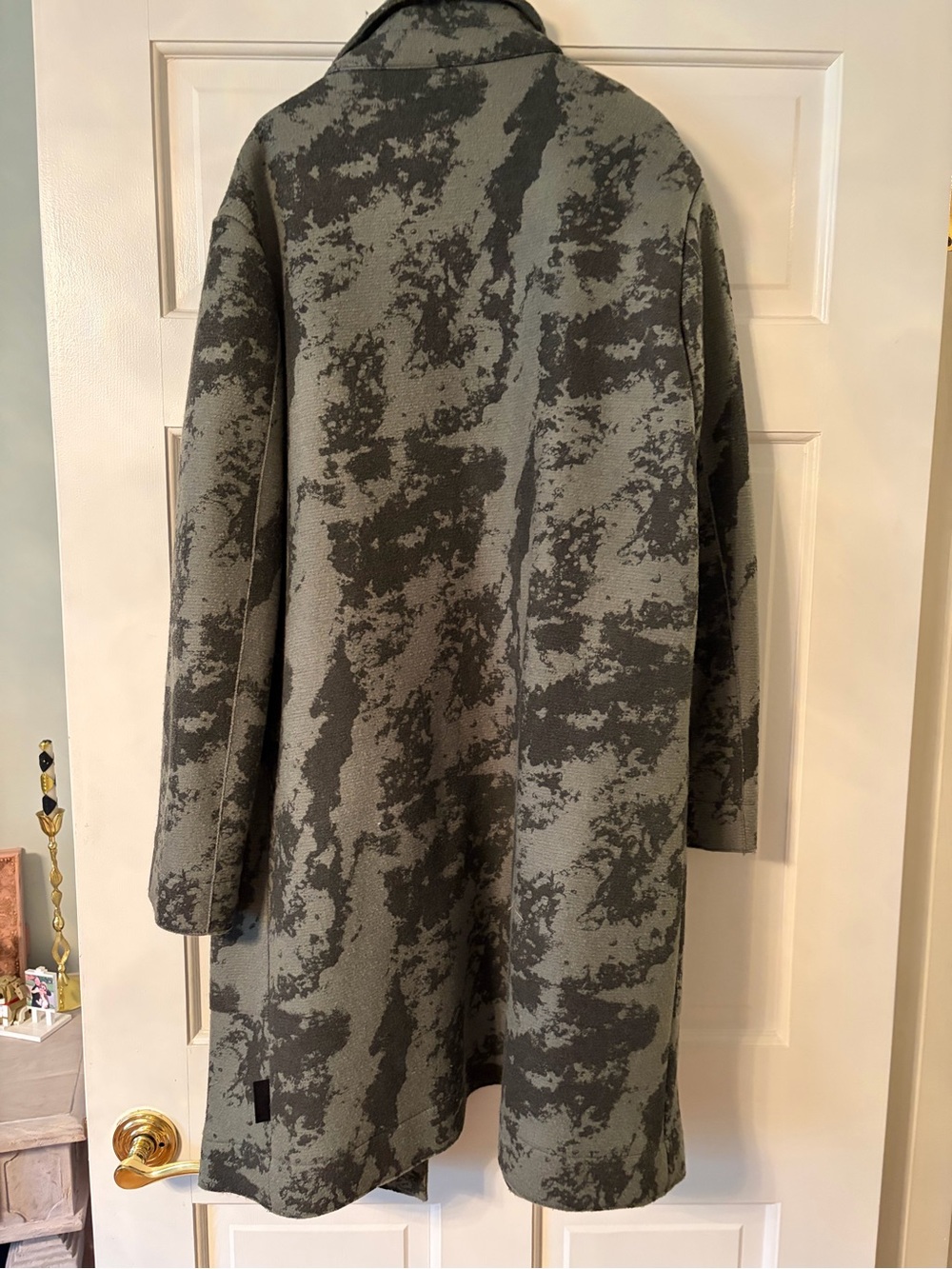 Hunter Green Abstract Pattern  Coat - Picture 8 of 9